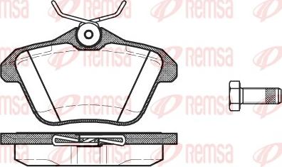 Remsa 0581.10 - Kit de plaquettes de frein, frein à disque cwaw.fr