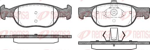 Remsa 0588.20 - Kit de plaquettes de frein, frein à disque cwaw.fr