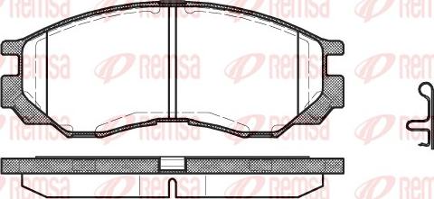 Remsa 0583.00 - Kit de plaquettes de frein, frein à disque cwaw.fr