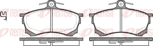 Remsa 0582.00 - Kit de plaquettes de frein, frein à disque cwaw.fr