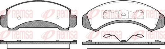 Remsa 0523.00 - Kit de plaquettes de frein, frein à disque cwaw.fr