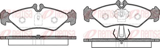 Remsa 0579.00 - Kit de plaquettes de frein, frein à disque cwaw.fr