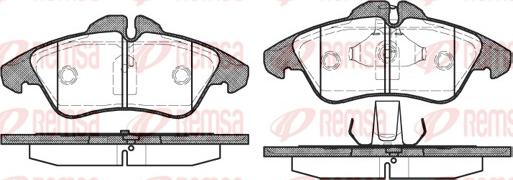 Remsa 0578.00 - Kit de plaquettes de frein, frein à disque cwaw.fr