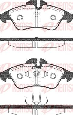 Remsa 0578.10 - Kit de plaquettes de frein, frein à disque cwaw.fr