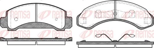 Remsa 0572.00 - Kit de plaquettes de frein, frein à disque cwaw.fr