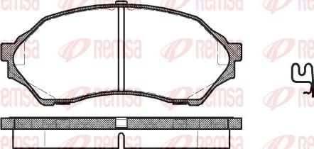 Remsa 0699.00 - Kit de plaquettes de frein, frein à disque cwaw.fr