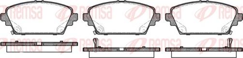 Remsa 0694.02 - Kit de plaquettes de frein, frein à disque cwaw.fr