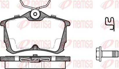 Remsa 0695.02 - Kit de plaquettes de frein, frein à disque cwaw.fr