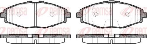 Remsa 0696.00 - Kit de plaquettes de frein, frein à disque cwaw.fr