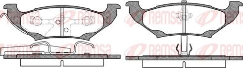 Remsa 0690.10 - Kit de plaquettes de frein, frein à disque cwaw.fr