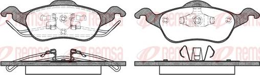 Remsa 0691.00 - Kit de plaquettes de frein, frein à disque cwaw.fr