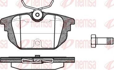 Remsa 0692.00 - Kit de plaquettes de frein, frein à disque cwaw.fr