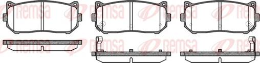 Remsa 0649.02 - Kit de plaquettes de frein, frein à disque cwaw.fr