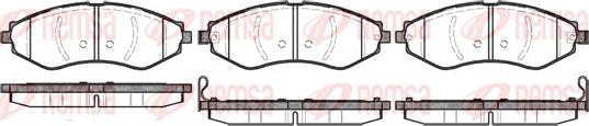 Remsa 0645.22 - Kit de plaquettes de frein, frein à disque cwaw.fr