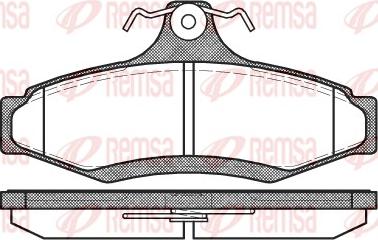 Remsa 0646.10 - Kit de plaquettes de frein, frein à disque cwaw.fr