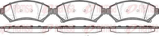 Remsa 0641.02 - Kit de plaquettes de frein, frein à disque cwaw.fr