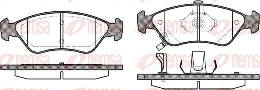 Remsa 0648.02 - Kit de plaquettes de frein, frein à disque cwaw.fr