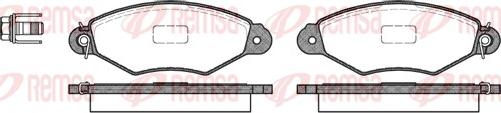 Remsa 0643.00 - Kit de plaquettes de frein, frein à disque cwaw.fr