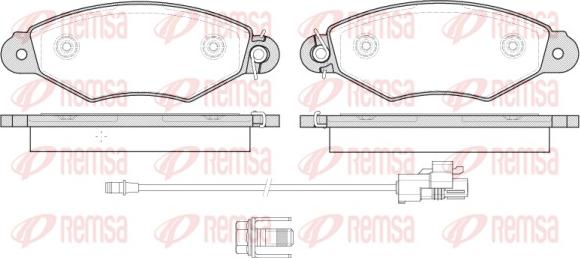 Remsa 0643.30 - Kit de plaquettes de frein, frein à disque cwaw.fr