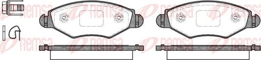 Remsa 0643.20 - Kit de plaquettes de frein, frein à disque cwaw.fr