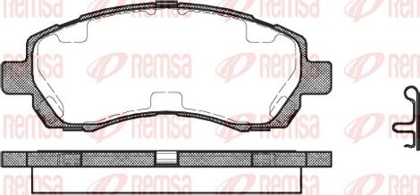 Remsa 0647.02 - Kit de plaquettes de frein, frein à disque cwaw.fr