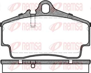 Remsa 0654.00 - Kit de plaquettes de frein, frein à disque cwaw.fr