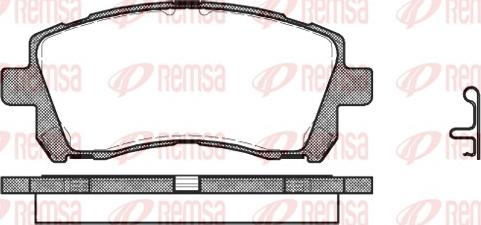 Remsa 0655.02 - Kit de plaquettes de frein, frein à disque cwaw.fr