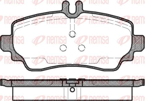 Remsa 0650.02 - Kit de plaquettes de frein, frein à disque cwaw.fr