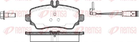 Remsa 0650.22 - Kit de plaquettes de frein, frein à disque cwaw.fr