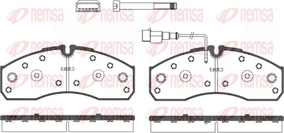 Remsa 0651.42 - Kit de plaquettes de frein, frein à disque cwaw.fr