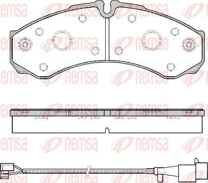 Remsa 0651.52 - Kit de plaquettes de frein, frein à disque cwaw.fr