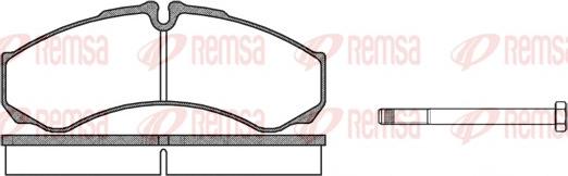 Remsa 0651.00 - Kit de plaquettes de frein, frein à disque cwaw.fr