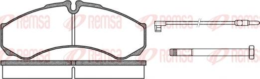 Remsa 0651.02 - Kit de plaquettes de frein, frein à disque cwaw.fr