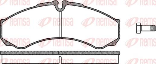 Remsa 0651.10 - Kit de plaquettes de frein, frein à disque cwaw.fr