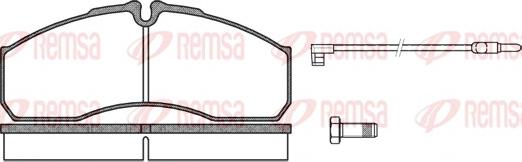 Remsa 0651.12 - Kit de plaquettes de frein, frein à disque cwaw.fr