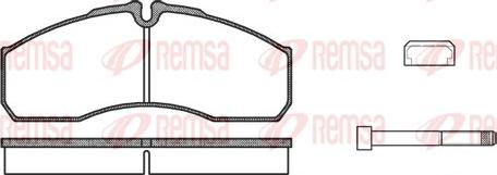 Remsa 0651.86 - Kit de plaquettes de frein, frein à disque cwaw.fr