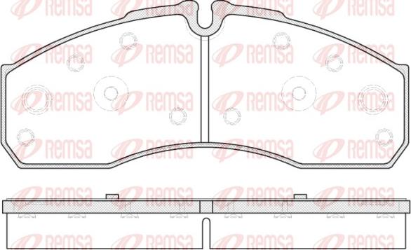 Remsa 0651.30 - Kit de plaquettes de frein, frein à disque cwaw.fr