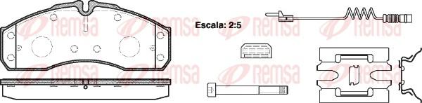 Remsa 0651.22 - Kit de plaquettes de frein, frein à disque cwaw.fr