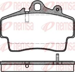 Remsa 0653.00 - Kit de plaquettes de frein, frein à disque cwaw.fr