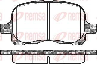 Remsa 0652.00 - Kit de plaquettes de frein, frein à disque cwaw.fr