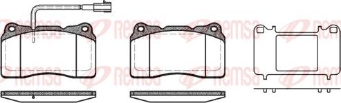 Remsa 0666.51 - Kit de plaquettes de frein, frein à disque cwaw.fr