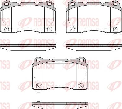 Remsa 0666.58 - Kit de plaquettes de frein, frein à disque cwaw.fr