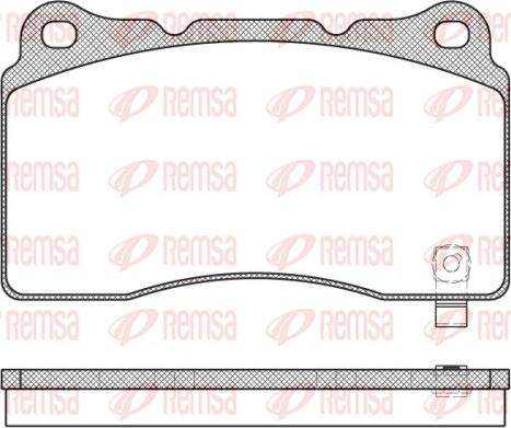 Remsa 0666.04 - Kit de plaquettes de frein, frein à disque cwaw.fr