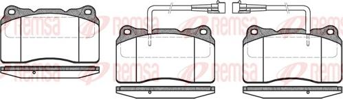 Remsa 0666.02 - Kit de plaquettes de frein, frein à disque cwaw.fr