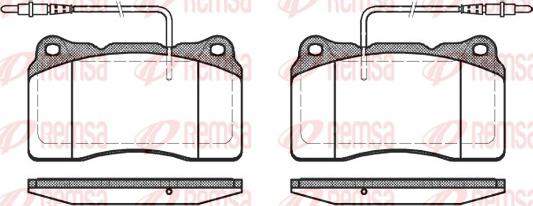 Remsa 0666.14 - Kit de plaquettes de frein, frein à disque cwaw.fr