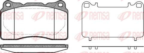 Remsa 0666.10 - Kit de plaquettes de frein, frein à disque cwaw.fr