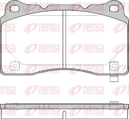 Remsa 0666.24 - Kit de plaquettes de frein, frein à disque cwaw.fr