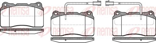 Remsa 0666.22 - Kit de plaquettes de frein, frein à disque cwaw.fr