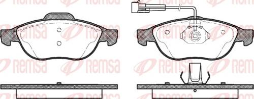 Remsa 0660.02 - Kit de plaquettes de frein, frein à disque cwaw.fr