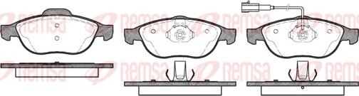 Remsa 0660.11 - Kit de plaquettes de frein, frein à disque cwaw.fr